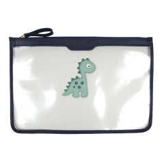 Pasta A4 Crystal Little Dino em Couro e Vinil Personalizada