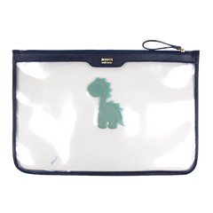 Pasta A4 Crystal Little Dino em Couro e Vinil Personalizada