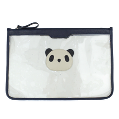 Pasta A4 Crystal Little Panda em Couro e Vinil Personalizada