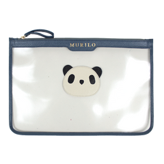 Pasta A4 Crystal Little Panda em Couro e Vinil Personalizada