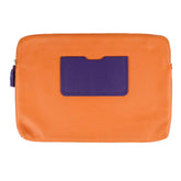 Pasta Notebook G Tangerina Liso com Purple Pronta Entrega