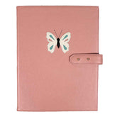 Pasta Portfólio Borboleta em Couro Personalizado