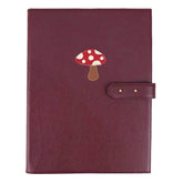 Pasta Portfólio Cogumelo em Couro Personalizado