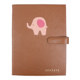 Pasta Portfólio Little Elephant em Couro Personalizado