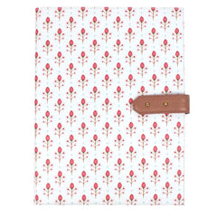 Pasta Portfólio Estampa Estampa Blossom em Couro Personalizado