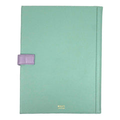 Pasta Portfólio Bordado Muguet em Couro Personalizado