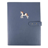 Pasta Portfólio Cavalo Joca em Couro Personalizado