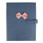 Pasta Portfólio Laço em Couro Personalizado