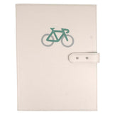 Pasta Portfólio Bicicleta em Couro Personalizado