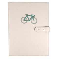 Pasta Portfólio Bicicleta em Couro Personalizado