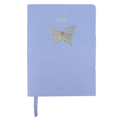 Planner My Days 2026 com Hotstamping Borboleta em Couro Personalizado