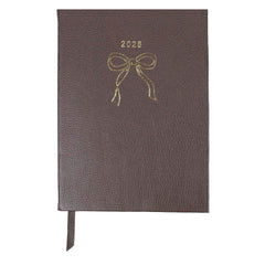 Planner My Days 2026 com Hotstamping Laço em Couro Personalizado