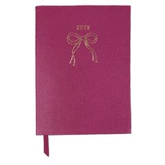 Planner My Days 2026 com Hotstamping Laço em Couro Personalizado