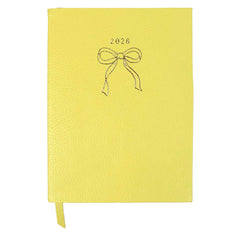 Planner My Days 2026 com Hotstamping Laço em Couro Personalizado