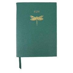 Planner My Days 2026 com Hotstamping Libélula em Couro Personalizado