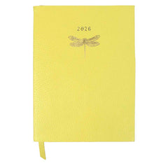 Planner My Days 2026 com Hotstamping Libélula em Couro Personalizado