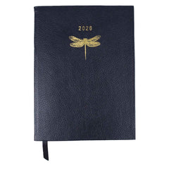Planner My Days 2026 com Hotstamping Libélula em Couro Personalizado