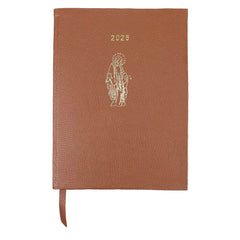 Planner My Days 2026 com Hotstamping Nossa Senhora das Graças em Couro Personalizado