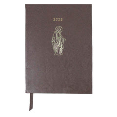 Planner My Days 2026 com Hotstamping Nossa Senhora das Graças em Couro Personalizado