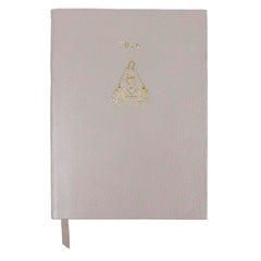 Planner My Days 2026 com Hotstamping Nossa Senhora Medalha em Couro Personalizado