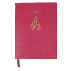 Planner My Days 2026 com Hotstamping Nossa Senhora Medalha em Couro Personalizado