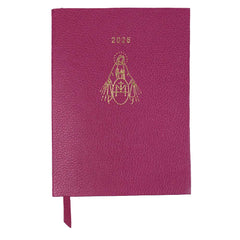 Planner My Days 2026 com Hotstamping Nossa Senhora Medalha em Couro Personalizado