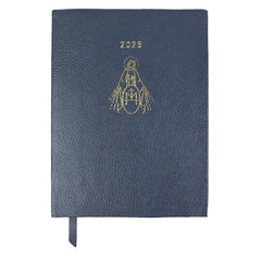 Planner My Days 2026 com Hotstamping Nossa Senhora Medalha em Couro Personalizado