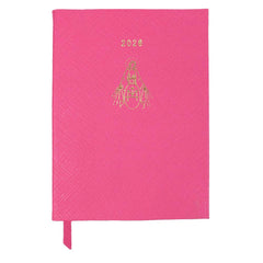 Planner My Days 2026 com Hotstamping Nossa Senhora Medalha em Couro Personalizado