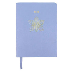 Planner My Days 2026 com Hotstamping Orquídea em Couro Personalizado