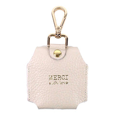 Porta AirPods Off White Liso Pronta Entrega