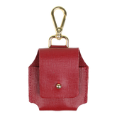 Porta AirPods Vermelho Safiano Pronta Entrega