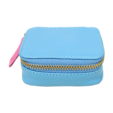 Porta Batom Aqua Liso com Rosa Orquídea Pronta Entrega