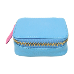 Porta Batom Aqua Liso com Rosa Orquídea Pronta Entrega