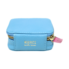 Porta Batom Aqua Liso com Rosa Orquídea Pronta Entrega