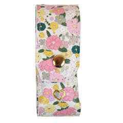 Porta Batom Charm Estampa Ditsy Rosa Pronta Entrega