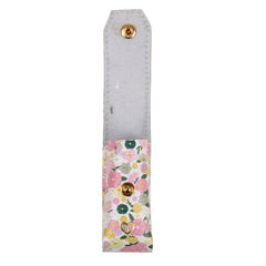 Porta Batom Charm Estampa Ditsy Rosa Pronta Entrega