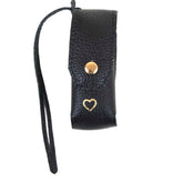 Porta Batom Charm Preto Liso Pronta Entrega