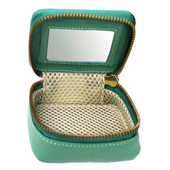 Porta Batom Jade Safiano com Fúcsia Liso Pronta Entrega