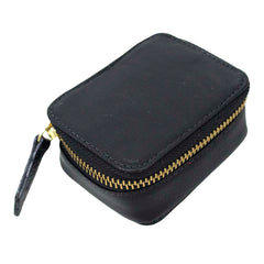 Porta Batom Preto Safiano com Preto Liso Pronta Entrega