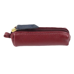 Porta Batom Zíper em Couro Personalizado