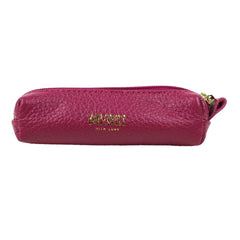 Porta Batom Zíper Fúcsia Liso com Menta Liso Pronta Entrega