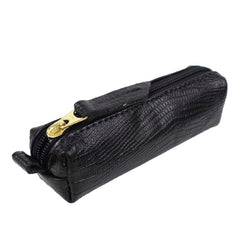 Porta Batom Zíper Preto Paris com Preto Liso Pronta Entrega