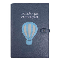 Porta Cartão de Vacina Little Ballon de Couro Personalizado