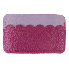 Porta Cartão Babado em Couro Personalizado