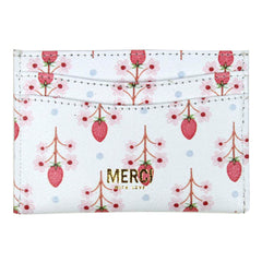 Porta Cartão de Crédito Estampa Blossom Morangos Pronta Entrega