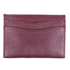 Porta Cartão de Crédito Burgundy Liso Pronta Entrega