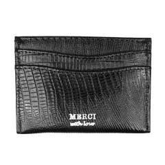 Porta Cartão de Crédito Masculino Preto Paris Pronta Entrega