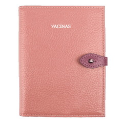 Porta Cartão de Vacina Adulto em Couro Personalizada