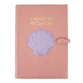 Porta Cartão de Vacina Concha em Couro Personalizado