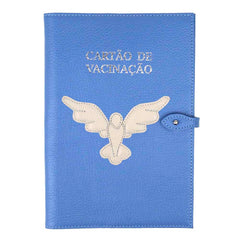 Porta Cartão de Vacina Divino Espírito Santo em Couro Personalizado
